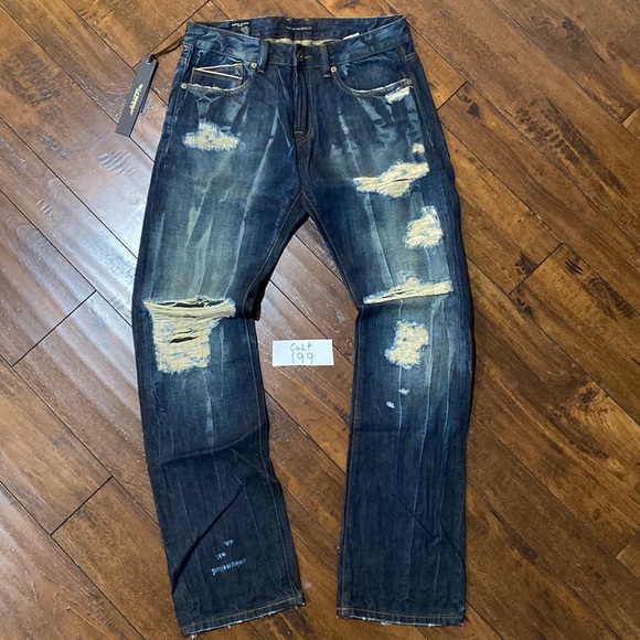 NWT Cult of Individuality Sample Rebel Straight Selvedge Denim Jeans #C199
